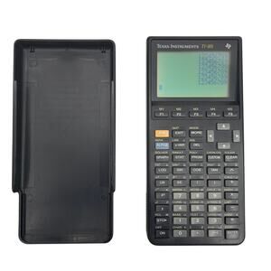 Texas Instruments TI-85 Graphing Calculator Black with Slide Cover Tested & Work